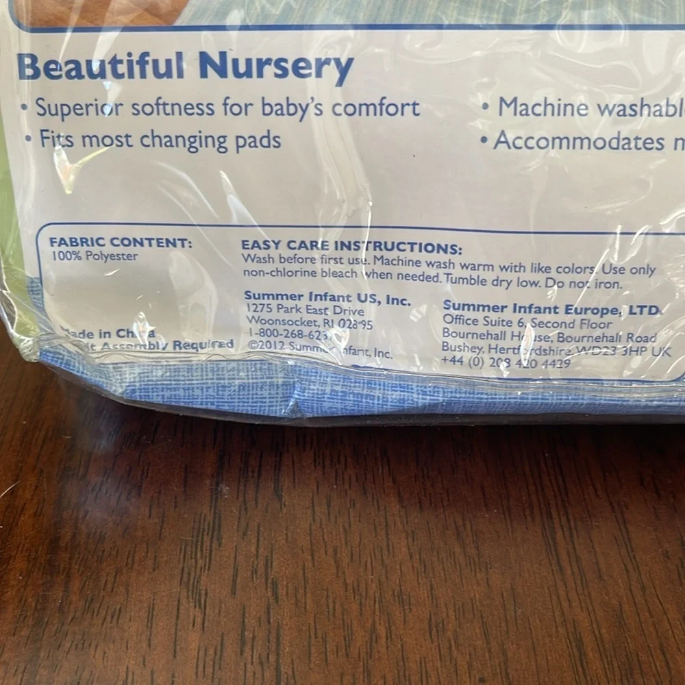 Summer Changing Pad Cover Team Monkey Football Baseball Baby Nursery Blue NEW
